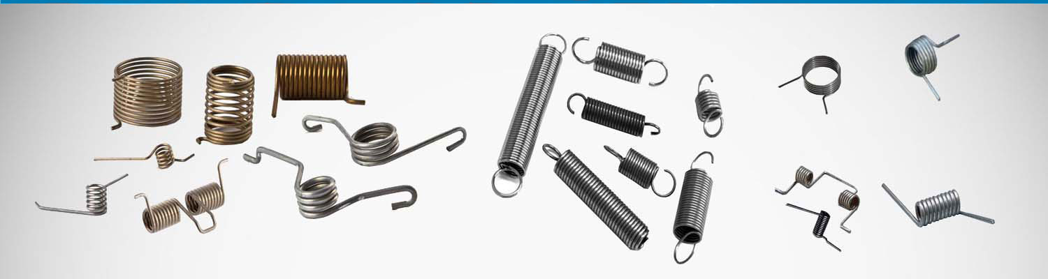 Metal Springs, Slotted Bearing Disc Spring, Spiral Power Spring, Spiral Spring, Strip Springs, Tension Spring, Torsion Springs, Wire Forms, Wire Springs